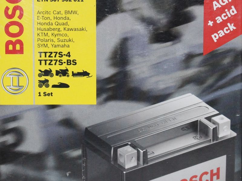 Аккумулятор BOSCH M6 009 TTZ7S-BS TTZ7S-4 оригинал (арт. 0092M60090), аналог YTZ7-S, 31500-HP1-600, 31500-HP1-601, 31500-GEE-000, 31500-GEE-007, 31500-HP1-600, 31500-KGB-900, 31500-KGB-901, 31500-KPP-900, 31500-KPP-901, YTZ7S, 31500HP1600, 31500HP1601